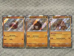 Pokemon TCG Paldean Fates 3 Card Baby Shiny Holo Lot NM - Image 1