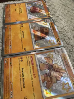 Pokemon TCG Paldean Fates 3 Card Baby Shiny Holo Lot NM - Image 2