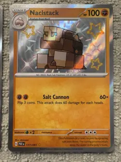 Pokemon TCG Paldean Fates 3 Card Baby Shiny Holo Lot NM - Image 5