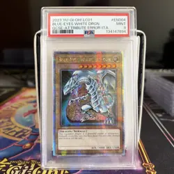 PSA 9 Limited Ed QCR Blue-Eyes White Dragon LC01-EN004 2023 Yugioh Card - Image 1