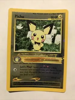 Pichu Reverse Holo Black Star Promo 35 WOTC Pokemon Card - Image 1