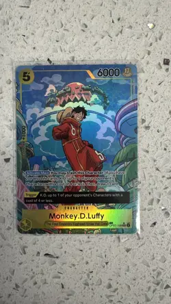 One Piece Card Game Monkey.D.Luffy Op07-109 SR Treasure Rare Alternate Art NM - Image 1