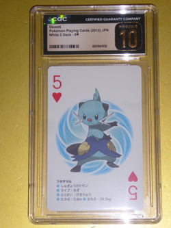 Dewott Pokemon Playing Card Game White Japanese Nintendo 2012 Rare CGC 10 - Image 1