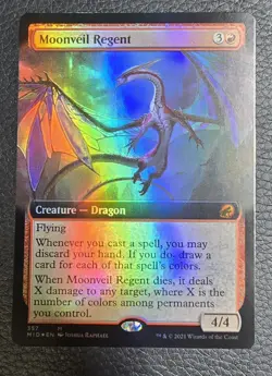 Moonveil Regent (Extended Art) Innistrad: Midnight Hunt Foil MTG NM Magic Card - Image 1