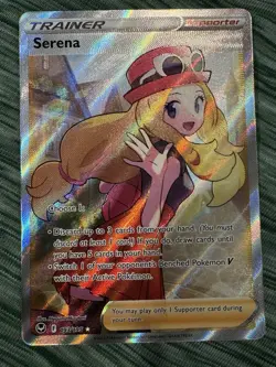 Pokemon TCG Serena Full Art Silver Tempest Holo Ultra Rare Card 193/195 - Image 1