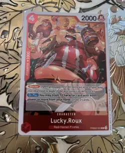 One Piece Card Game TCG PRB02-003 Foil English Lucky Roux AUC - Image 1