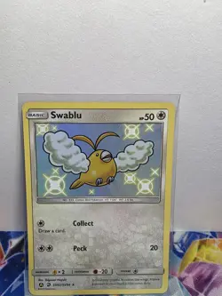 Pokemon Cards Swablu Holo Baby Shiny SV42/SV94 Hidden Fates Mint Card - Image 1