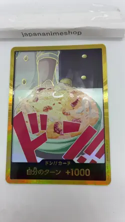 DON !! Card [Gold Frame] (Sanji) ONE PIECE Card The Best Vol.2 - Japanese - Image 3