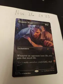 MTG Astarion Exquisite Blood Rainbow Foil Secret Lair Drop Card Unplayed NM - Image 1