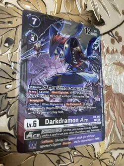 Digimon Card Game Darkdramon ACE LM-043 World Convergence BT21 Box Topper - Image 1