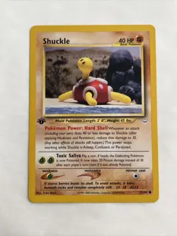Shuckle 51/64 1st Edition Neo Revelation Common Pokemon Card 2000 WOTC Vintage - Image 1