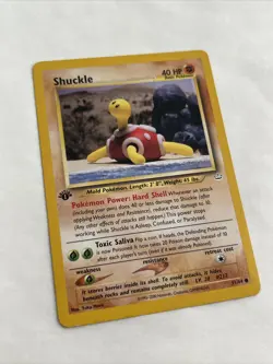 Shuckle 51/64 1st Edition Neo Revelation Common Pokemon Card 2000 WOTC Vintage - Image 2