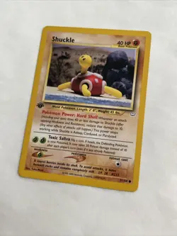 Shuckle 51/64 1st Edition Neo Revelation Common Pokemon Card 2000 WOTC Vintage - Image 3