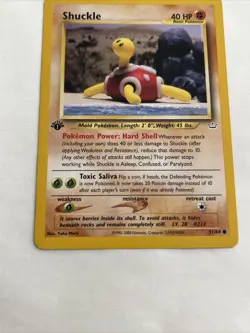 Shuckle 51/64 1st Edition Neo Revelation Common Pokemon Card 2000 WOTC Vintage - Image 5