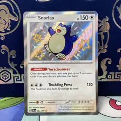 Snorlax - 202/091 - Pokemon Paldean Fates Shiny Rare Card NM MINT - Image 1