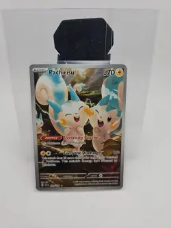 Pokemon TCG Scarlet & Violet Pachirisu 208/198 Illustration Rare Holo Card - Image 1