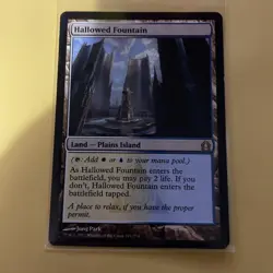 MTG Hallowed Fountain Return To Ravnica. Moderately Played - Image 1