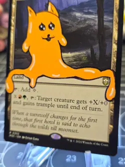 Kessig Wolf Run - Modern Horizons 3 MTG *Altered Hand Painted * Silly art orange - Image 4