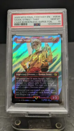 2025 MTG Final Fantasy Vaan Street Thief SURGE FOIL 0535 PSA 10 FF12 - Image 1