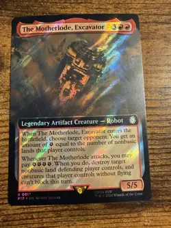 MTG Magic The Gathering The Motherlode Excavator Extended Art SURGE FOIL Rare! - Image 1