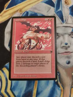 Land's Edge MTG Legends Rare Red Enchantment Slightly Played x1 GG2 - Image 1