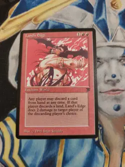 Land's Edge MTG Legends Rare Red Enchantment Slightly Played x1 GG2 - Image 2