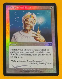MTG ENLIGHTENED TUTOR (Foil) Arena Promo (OldManMTG 007-910) - Image 1
