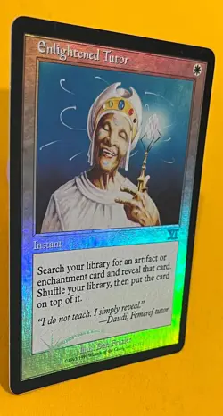 MTG ENLIGHTENED TUTOR (Foil) Arena Promo (OldManMTG 007-910) - Image 3