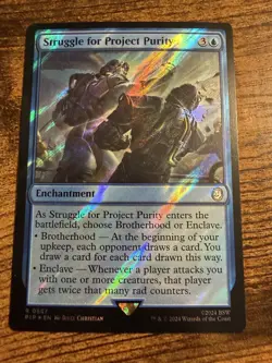 MTG Magic The Gathering Struggle for Project Purity SURGE FOIL Rare Find! - Image 1