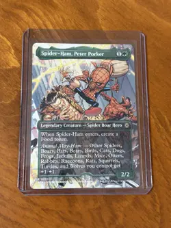 Spider-Ham, Peter Porker (Borderless) R0201 Non Foil Spider-Man Magic MTG - Image 2