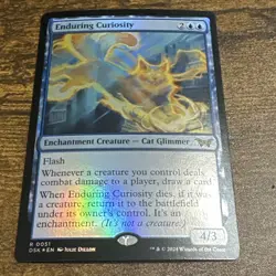 MTG Enduring Curiosity NM FOIL Duskmourn: House of Horror - Image 1