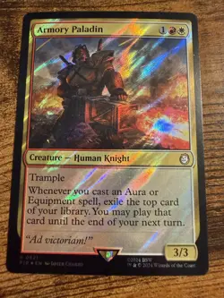 MTG Magic The Gathering Armory Paladin SURGE FOIL Rare find!! - Image 1