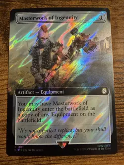 MTG Magic The Gathering Masterwork of Ingenuity Extended Art SURGE FOIL Rare!! - Image 1