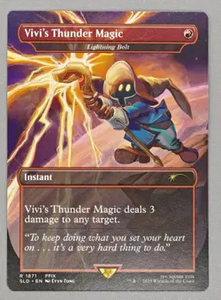 MTG x FINAL FANTASY SECRET LAIR - VIVI'S THUNDER MAGIC #1871 NON-FOIL - Image 1