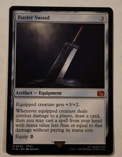 Buster Sword FIN #255 Mythic Regular NM+ - Image 1