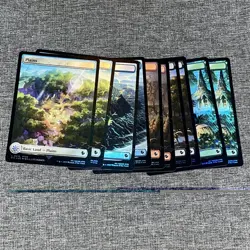 Chocobo Track Foil Full Art BASIC LAND NM Final Fantasy MTG Lot of 10 - Image 1