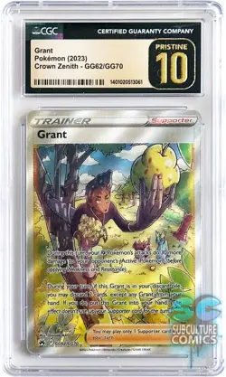 Pokemon TCG Crown Zenith Galarian Gallery Grant GG62/GG70 CGC 10 PRISTINE - Image 1