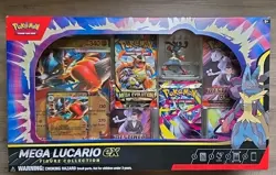 Pokemon TCG Mega Lucario Ex Figure Collection Sealed - Image 1