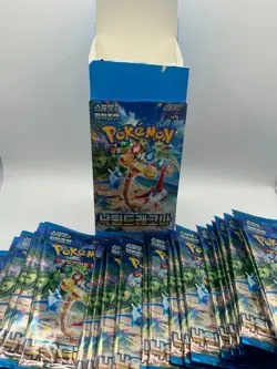 Lot of (30) Pokemon TCG Korean Paradise Dragona Booster Packs SEALED With Box - Image 2