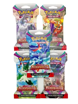 Lot of (216) Pokemon S & V SV02 Paldea Evolved Booster Packs Sealed - Image 2
