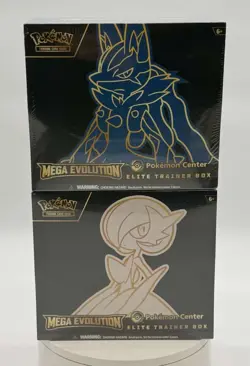 Lot of (2) Pokemon TCG Mega Evolution Base Set Pokemon Center Exclusive ETB SET - Image 1