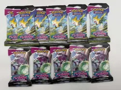 Lot of (11) Pokemon SWSH Fusion Strike Sleeved Booster Packs SEALED - Image 1