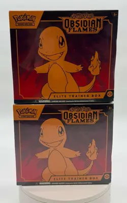 Lot of (2) Pokemon TCG SV Obsidian Flames Elite Trainer Boxes SEALED ETB's - Image 1