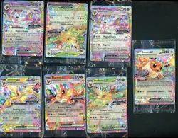 Lot of (7) 2025 Pokemon Primatic Evolutions Sealed Stamped Surprise Box Cards - Image 1