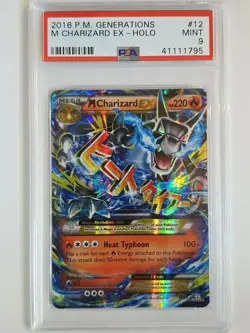2016 Pokemon M Charizard EX 12/83 HOLO PM Generations - PSA 9 - Image 1