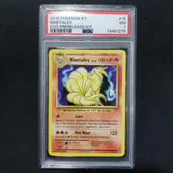 2016 Pokemon: NINETALES 15/108 - [PRERELEASE Rare] - [XY EVOLUTIONS] - PSA 7 - Image 1