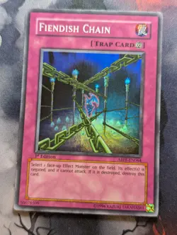 Yu-Gi-Oh! - Fiendish Chain - ABPF-EN064 - Super Rare 1st Edition LP - Image 1
