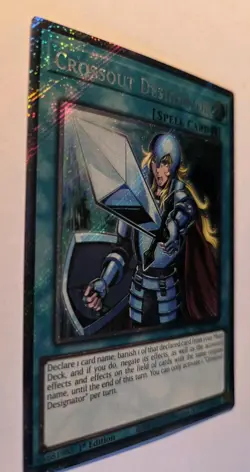 YuGiOh Crossout Designator Platinum Secret Rare RA02-EN063 1st Edition - Image 2
