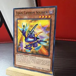Yugioh - Toon Cannon Soldier - 1st Edition Card + BONUS HOLO - Image 2