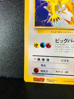 Zapdos Articuno Moltres CoroCoro Jumbo Promo Japanese Pokemon Card 1999 #1 - Image 4